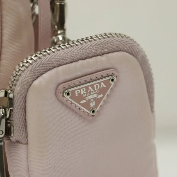 PRADA Re-Edition 2005 Re-Nylon Shoulder Bag Light Pink - Picture 8 of 14